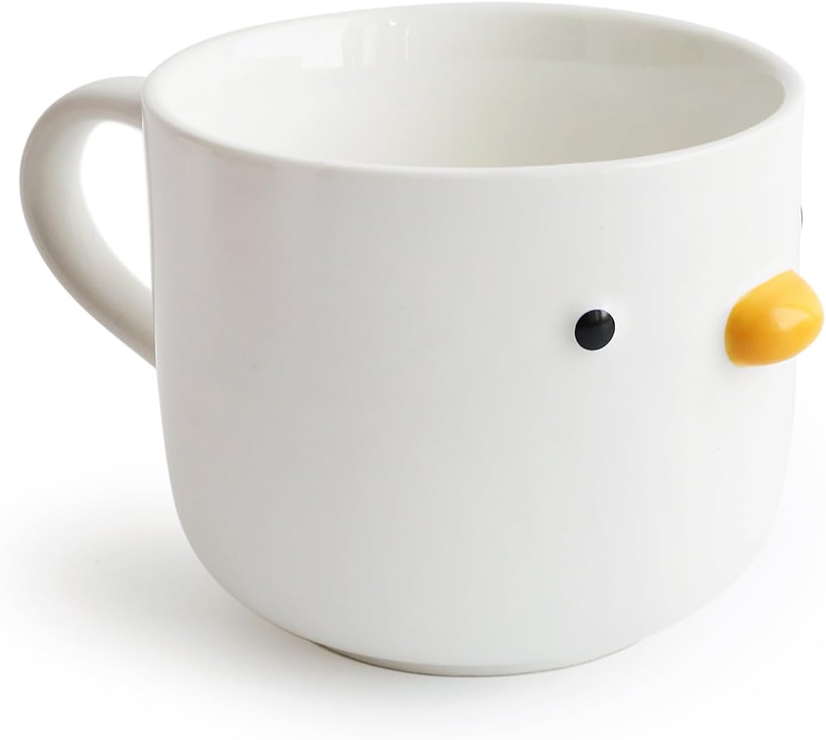 Handmade Duck Ceramic Breakfast Mug 22oz