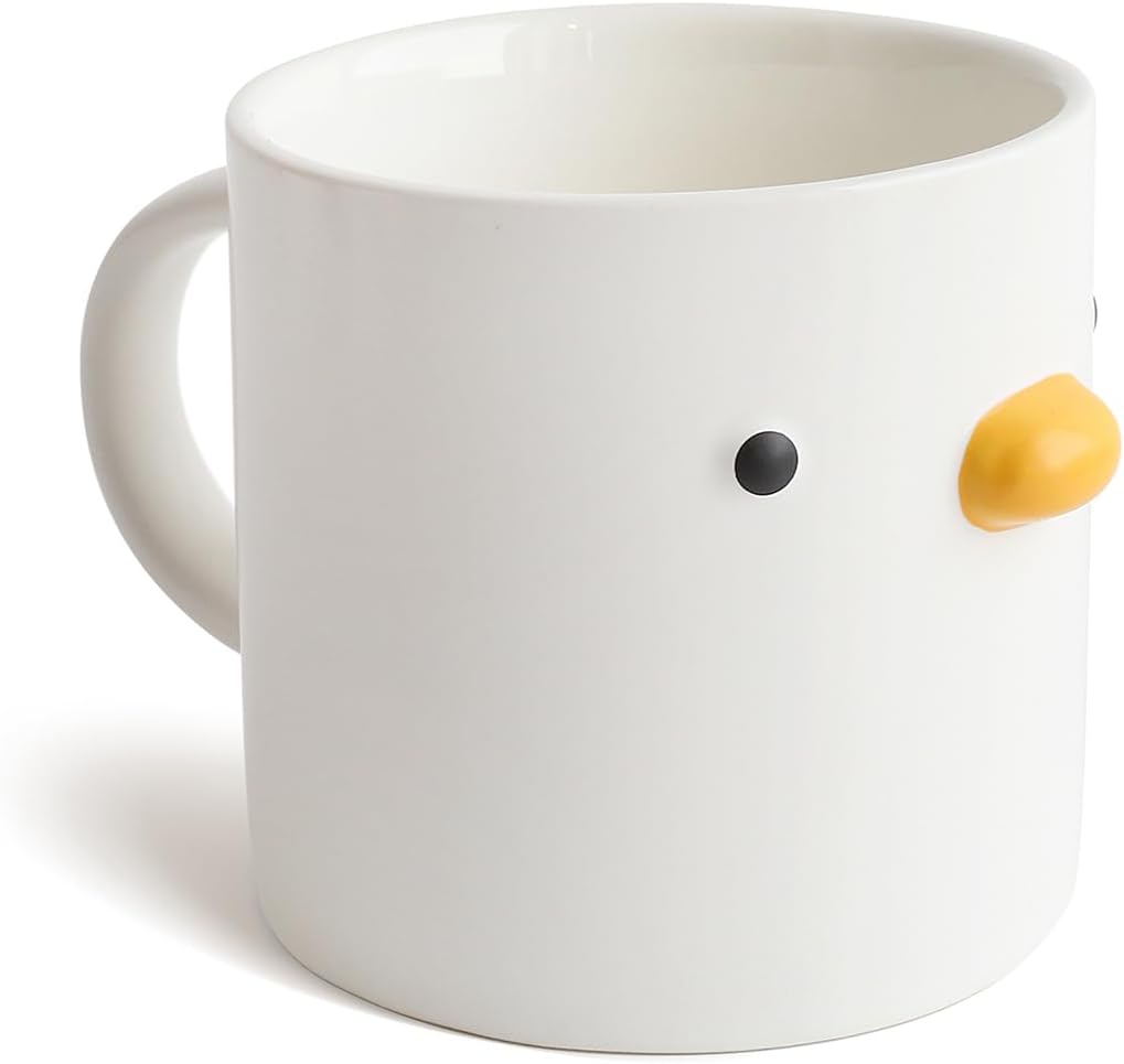 Handmade Duck Ceramic Breakfast Mug 22oz