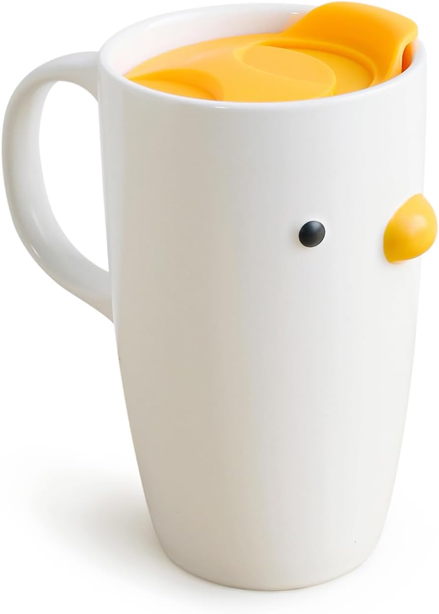 Handmade Duck Ceramic Breakfast Mug 22oz