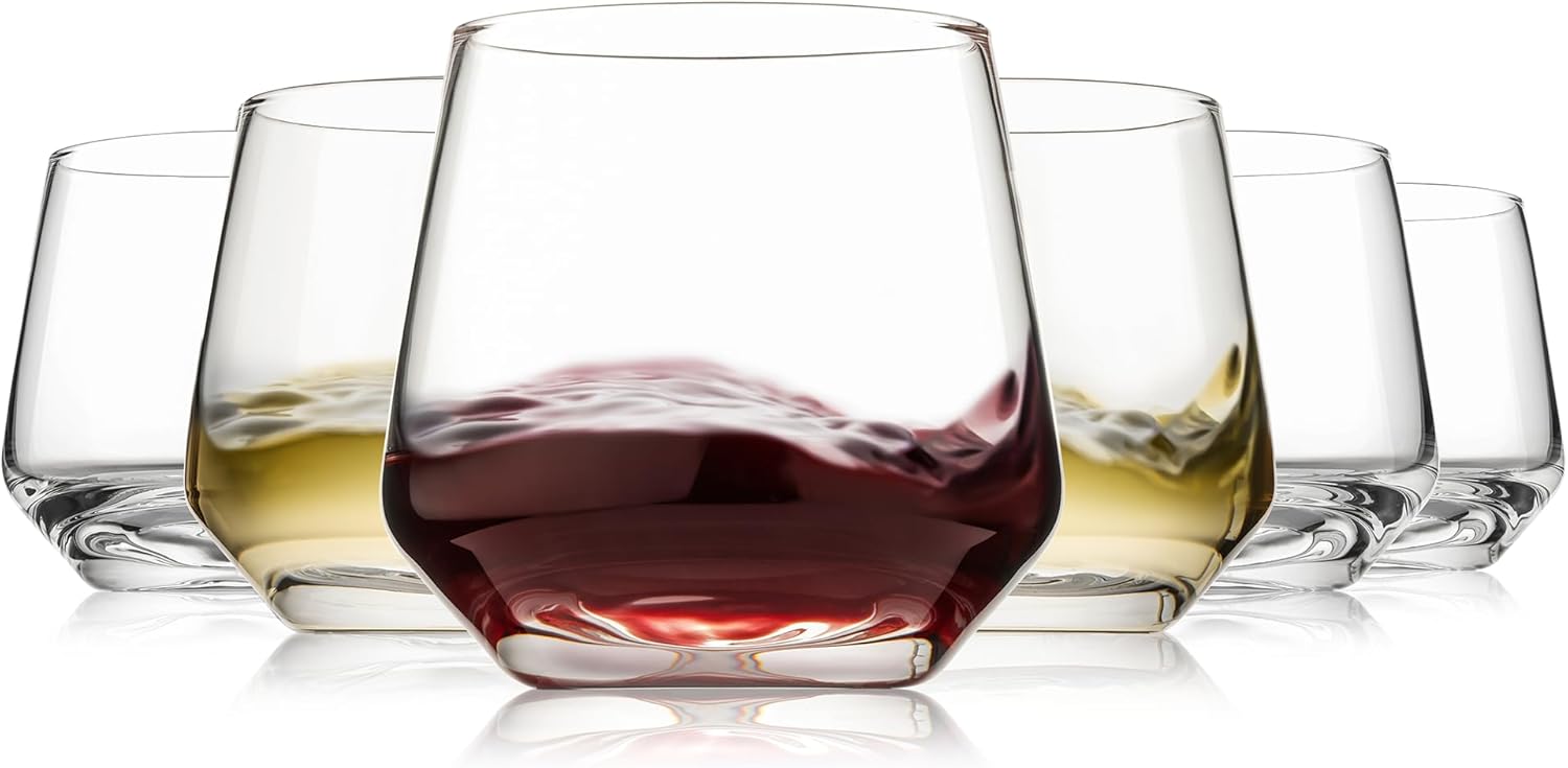 15oz Stemless Wine Glasses Set of 4