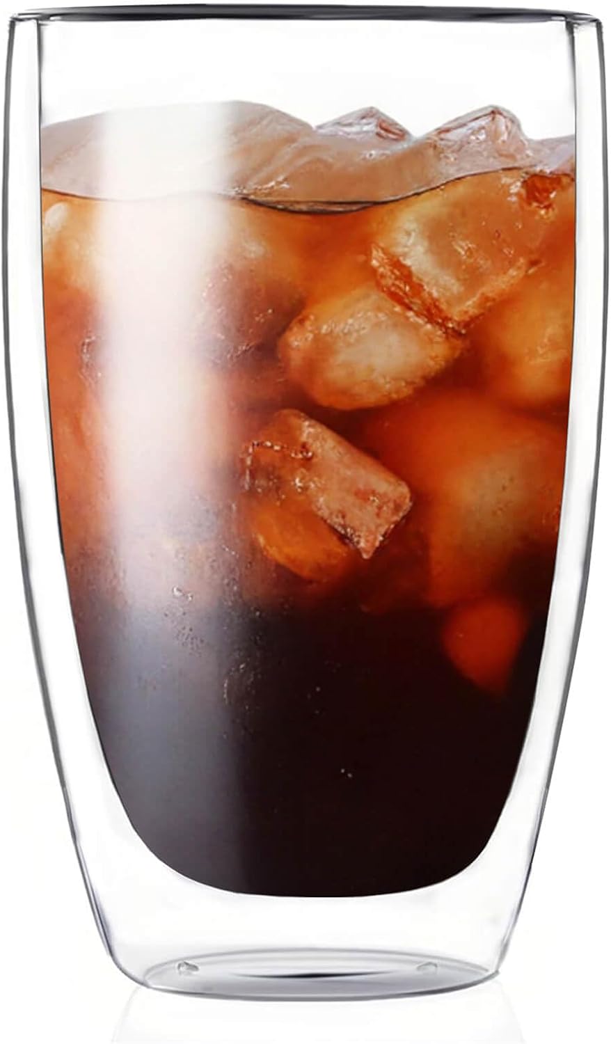 17oz Double Wall Glass Coffee Mug